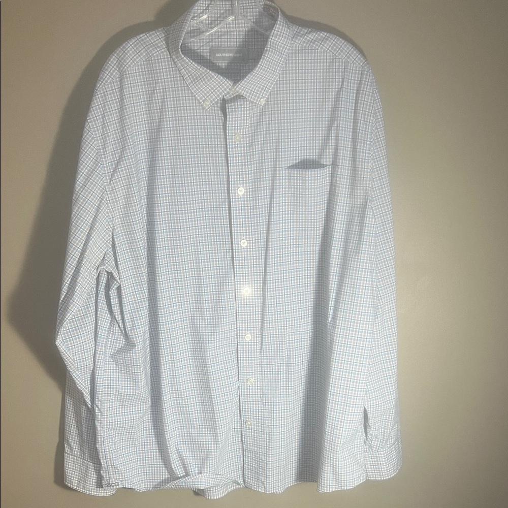 The Southern Shirt Company Sky Blue Checkered Casual Shirt